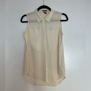 Theory Sleeveless Silk Blouse